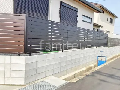 アルミ形材 フェンス YKKAP シンプレオYS3型 横スリット 目隠し