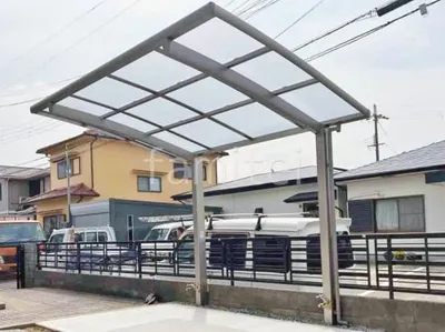 サイクルポート 自転車バイク屋根 LIXIL ネスカR ミニ アール屋根