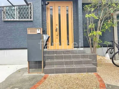 宅配ボックス門柱 （機能門柱 ） LIXIL 木製調 FF パターン4 