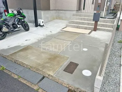 玄関アプローチ 土間コンクリート