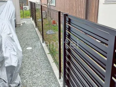 スチールメッシュ フェンス LIXIL ハイグリッドN8型 境界・メッシュ