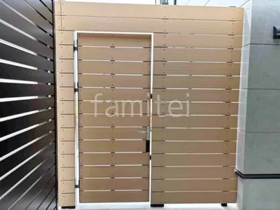勝手口門扉 F&F ニコボード門扉 片開き