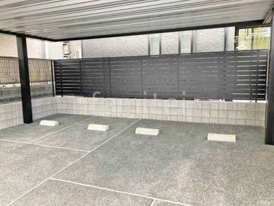 アルミ形材 フェンス LIXIL AB YS3型 横スリット3 目隠し ブロック塀 （化粧ブロック） ユニソン エリダ 