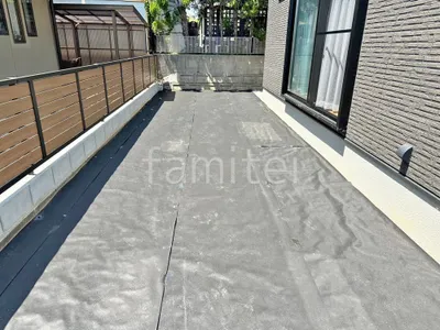 防草シート敷き