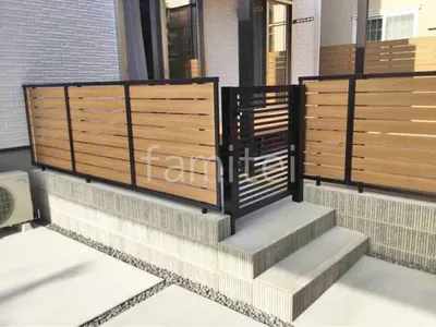 片開き 門扉 LIXIL AB YR3型 太横桟 