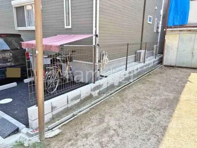 スチールメッシュ フェンス LIXIL ハイグリッドUF8型 境界・メッシュ