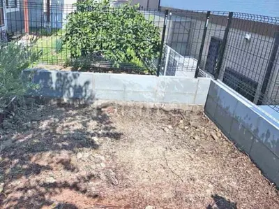 ブロック塀 （化粧ブロック） 太陽エコブロックス 普通CB  スチールメッシュ フェンス YKKAP イーネット3F型 スチール柱 境界・メッシュ