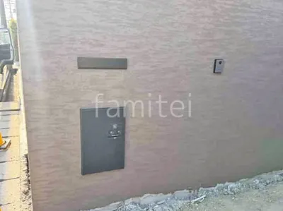 塗り壁 タカショー ジョリパット塗装 郵便受けポスト YKKAP エクステリアポストG3型 宅配ボックス Panasonic コンボミドル