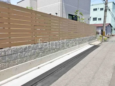 人工木・樹脂 フェンス（木調） F＆F ニコボード 高尺タイプ 目隠し 木調・ラティス 樹脂