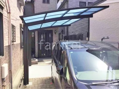 カーポート１台 （単棟） YKKAP アリュース アール屋根