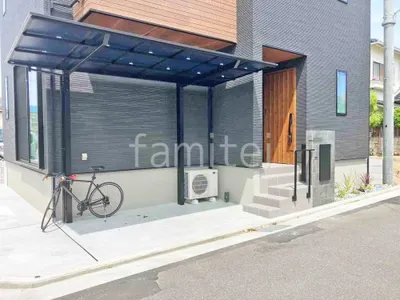 サイクルポート 自転車バイク屋根 LIXIL ネスカF ミニ フラット屋根