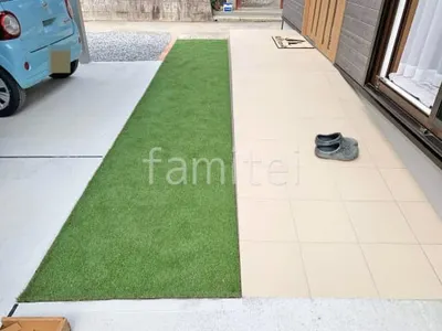 人工芝 防草シート加工 ヨシミツ毛織 リアル人工芝 35mm 