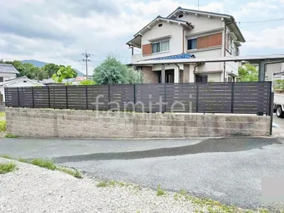 アルミ形材 フェンス LIXIL 木製調AB YS3型 横スリット3 目隠し 木調・ラティス