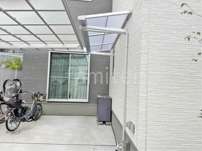 柱なしテラス屋根 （雨除け1階用） LIXIL スピーネF フラット屋根 スタンダード 壁付