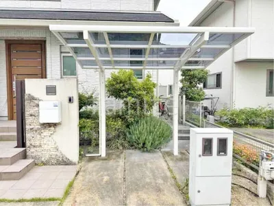 サイクルポート 自転車バイク屋根 LIXIL ネスカR ミニ アール屋根