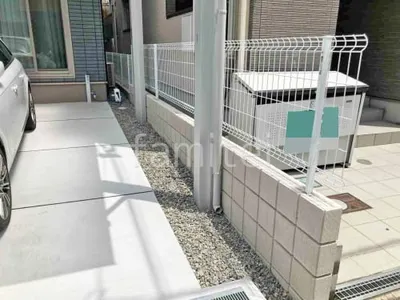 スチールメッシュ フェンス YKKAP イーネット3F型 スチール柱 境界・メッシュ