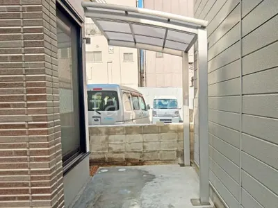 サイクルポート 自転車バイク屋根 LIXIL ネスカR ミニ アール屋根