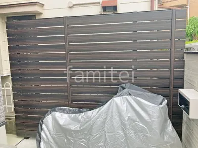 人工木・樹脂 フェンス（木調） F＆F マイティウッド デコll 高尺タイプ 目隠し 木調・ラティス 樹脂