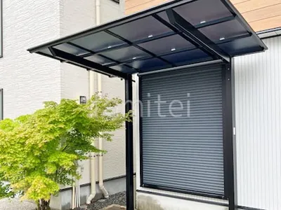 サイクルポート 自転車バイク屋根 LIXIL ネスカF ミニ フラット屋根