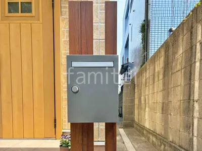 木製調デザインアルミ角柱門柱 プランパーツ 郵便受けポスト Panasonic クリアス