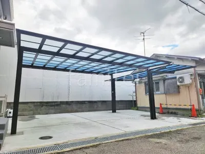 カーポート２台(ワイド) ツイン LIXIL ネスカＦ フラット屋根