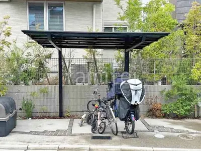 サイクルポート 自転車バイク屋根 LIXIL ネスカF ミニ フラット屋根