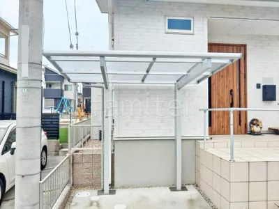 サイクルポート 自転車バイク屋根 YKKAP エフルージュ FIRST フラット屋根