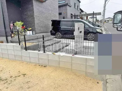 新築シンプル オープン外構