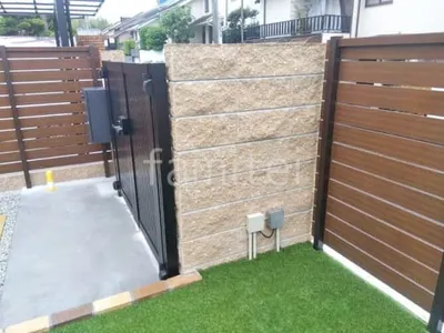 化粧ブロック門塀 ユニソン シャモティ