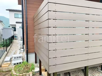 人工木・樹脂 フェンス（木調） F＆F ニコボード 高尺タイプ 目隠し 木調・ラティス 樹脂