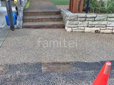 床洗い出し仕上げ ジャミ