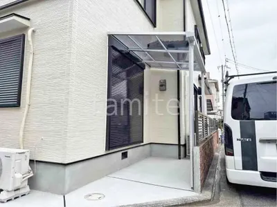 １階テラス屋根 （雨除け） LIXIL スピーネF フラット屋根 スタンダード 壁付