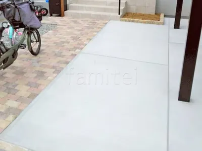 玄関アプローチ インターロッキング ユニソン ミルドブリック