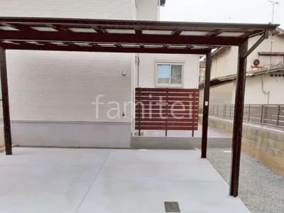 カーポート２台(ワイド) ツイン LIXIL ネスカＦ フラット屋根