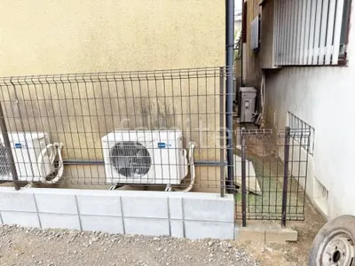 ブロック塀 （化粧ブロック） 太陽エコブロックス 普通CB  スチールメッシュ フェンス YKKAP イーネット3F型 スチール柱 境界・メッシュ