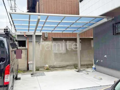 カーポート１台 （単棟） YKKAP エフルージュ FIRST Z 風38 フラット屋根