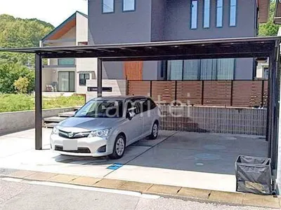 カーポート２台(ワイド) ツイン YKKAP エフルージュ FIRST フラット屋根