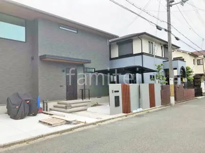 新築シンプル オープン外構