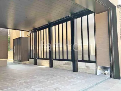 カーポート２台(ワイド) ツイン 三協アルミ ビームス プレミアムタイプ 積雪30cm対応 フラット屋根 折板屋根