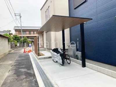 カーポート１台 （単棟） LIXIL 木製調 カーポートSC フラット屋根 吊り下げ屋根