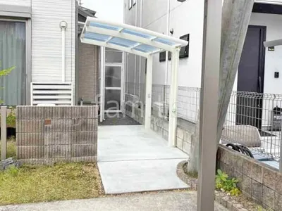 サイクルポート LIXIL ネスカR 駐輪場屋根 土間コンクリート