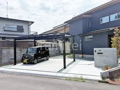 新築シンプル オープン外構