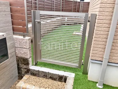 片開き 門扉 LIXIL AB YR2型 細横桟 