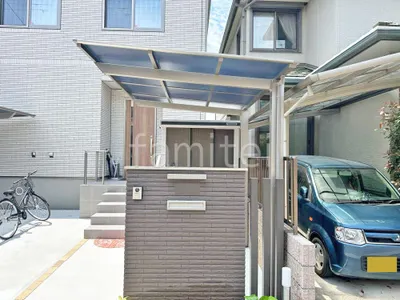 サイクルポート 自転車バイク屋根 LIXIL ネスカF ミニ フラット屋根