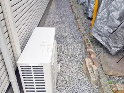 犬走り 防犯砂利敷き バラス砕石 防草シート加工