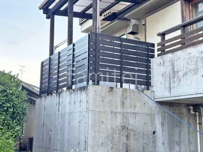 人工木・樹脂 フェンス（木調） F＆F マイティウッド デコll 目隠し 木調・ラティス 樹脂