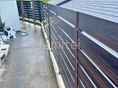 人工木・樹脂 フェンス（木調） F＆F マイティウッド デコll 目隠し 木調・ラティス 樹脂