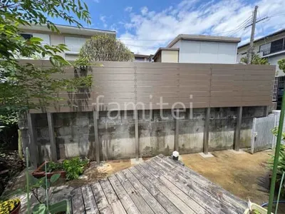 人工木・樹脂 フェンス（木調） F＆F ニコボード 高尺タイプ 目隠し 木調・ラティス 樹脂