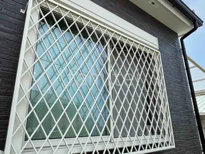 アルミ面格子 LIXIL ヒシクロス