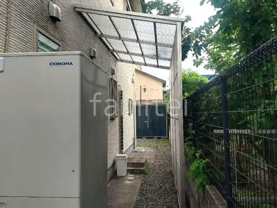 1階テラス屋根 YKKAP ストックヤード 雪50 オープン